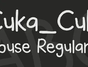 Cuka_Cuki font