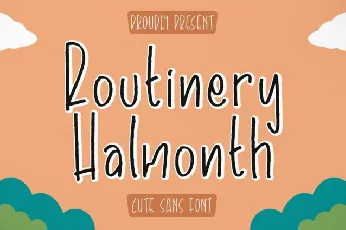 Routinery Halmonth font