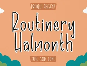 Routinery Halmonth font