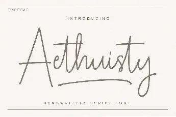 Aethuisty font