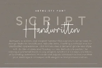 Aethuisty font