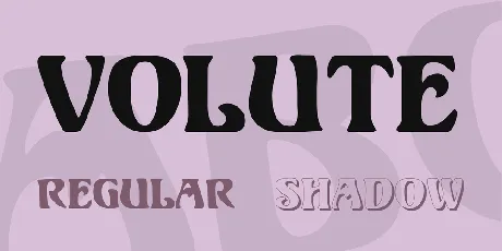 Volute font