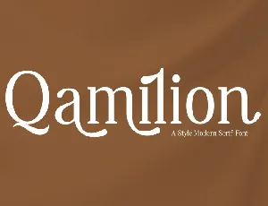 Qamilion font