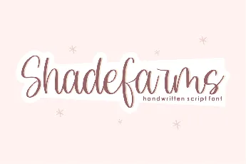 Shadefarms font