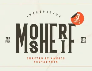 Mosherif Display font