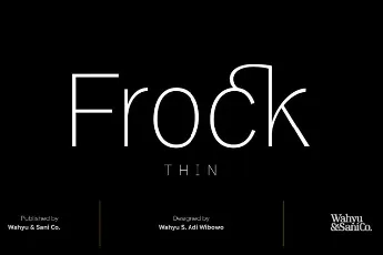 Frock font