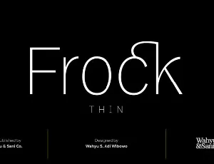 Frock font