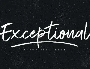 Exceptional font