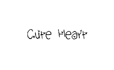 Cute Heart font