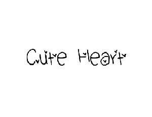 Cute Heart font