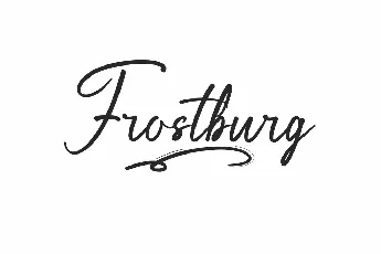 Frostburg Demo font