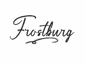 Frostburg Demo font