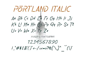 PORTLAND font