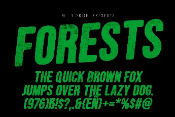 FORESTS ITALIC PERSONAL USE font