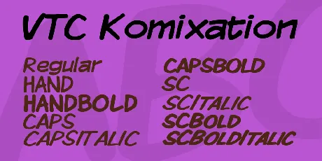 VTC Komixation font