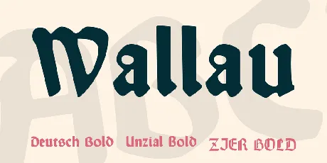 Wallau font