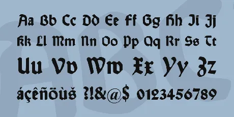 Wallau font