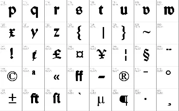 Wallau font