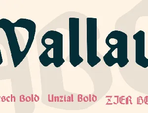 Wallau font