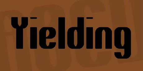 Yielding font