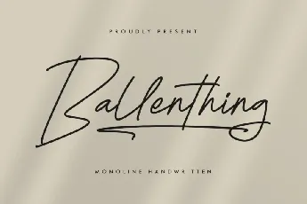 Ballenthing font