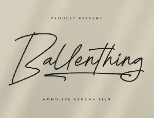 Ballenthing font