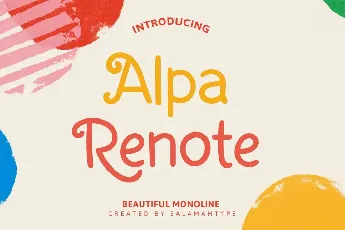 Alpa Renote font