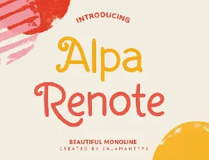 Alpa Renote font