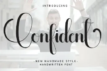 Confident Script font