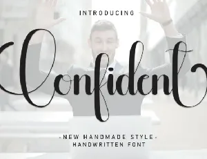 Confident Script font