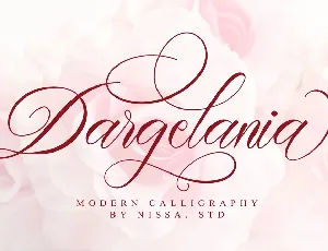 Dargelania font