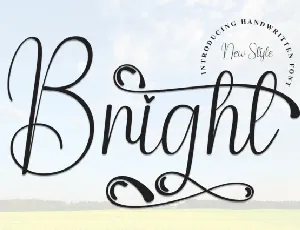 Bright Script font