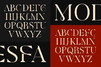 Modesfa font