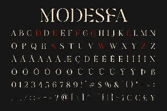 Modesfa font