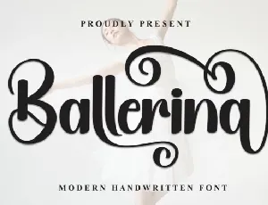 Ballerina Script font