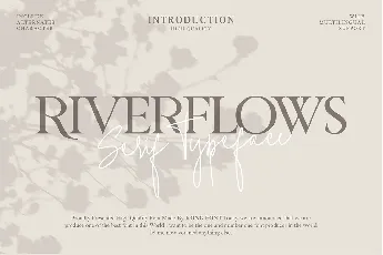 Riverflows Modern Serif font