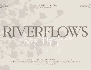 Riverflows Modern Serif font