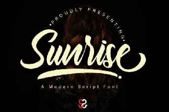 Sunrise font