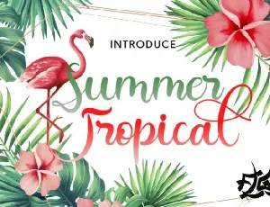 Summer Tropical font