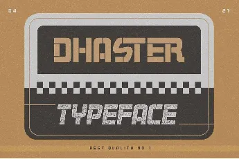 Dhaster font