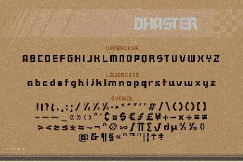 Dhaster font