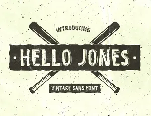 Hello Jones Free Trial font