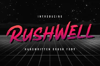 Rushwell font