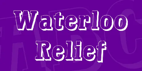 Waterloo Relief font