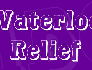 Waterloo Relief font