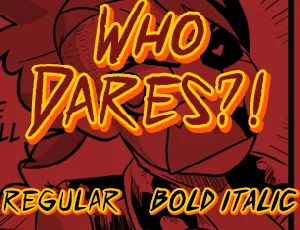 Who Dares?! font