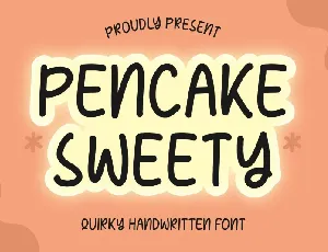 Pencake Sweety font