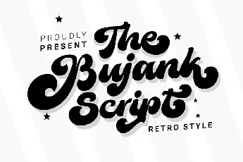 The Bujank Script font