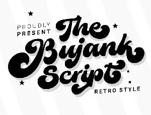 The Bujank Script font