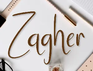 Zagher font